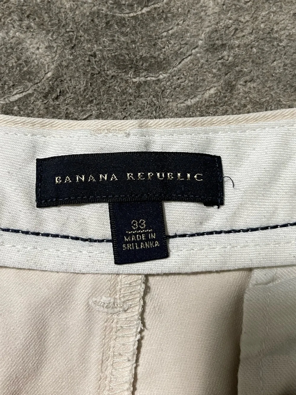 Mens Banana Republic Khaki Cotton Shorts